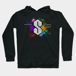 The "S" - Stone Color Splash Hoodie